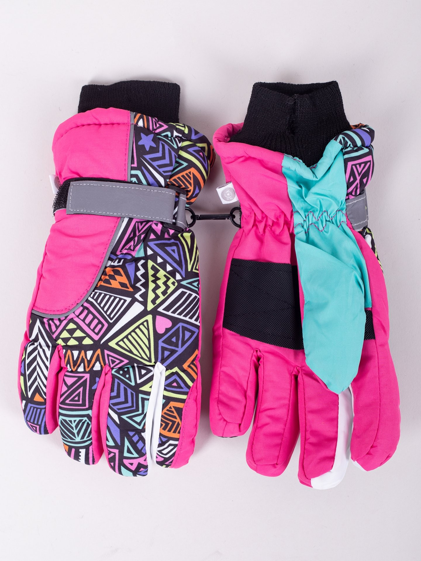 Dětské zimní lyžařské rukavice Yoclub REN-0247G-A150 Multicolour 16