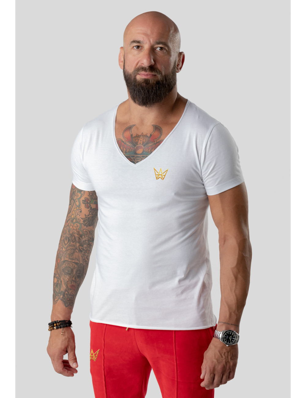 TRES AMIGOS WEAR tričko s oficiálním výstřihem Bílá S