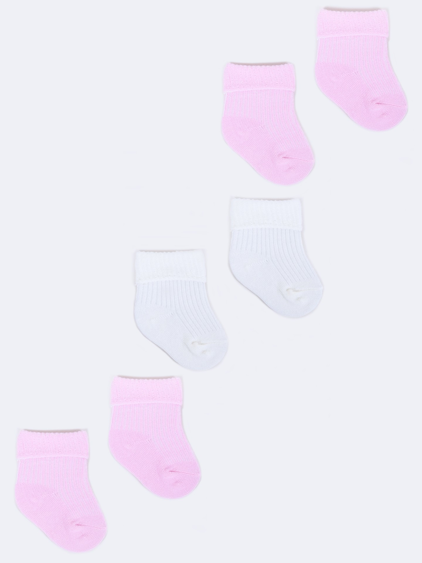Yoclub Dívčí ponožky 3Pack SKA-0009U-0000-003 Multicolour 3-6 měsíců