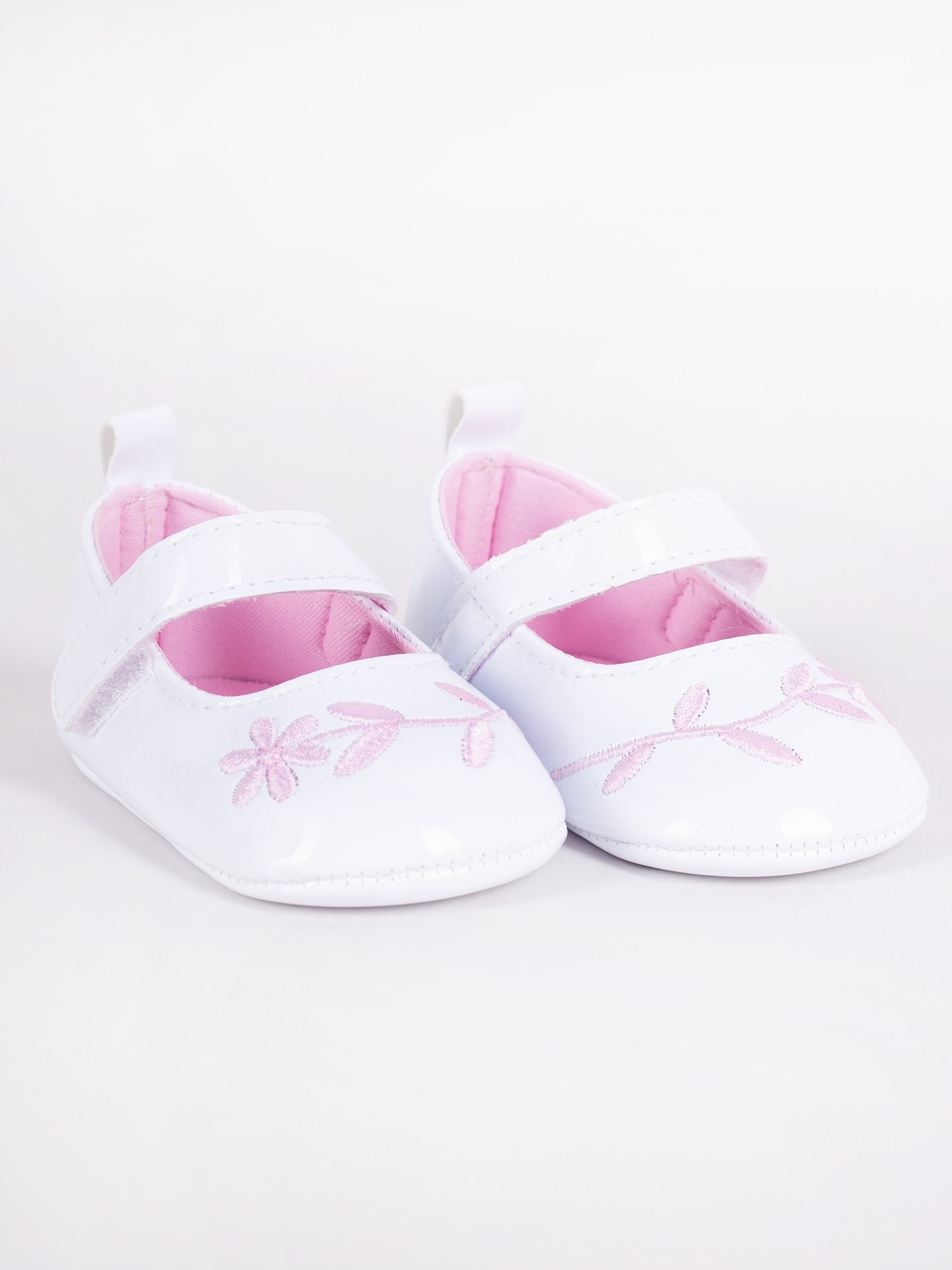 Yoclub Dětské dívčí boty OBO-0203G-0100 White 0-6 měsíců