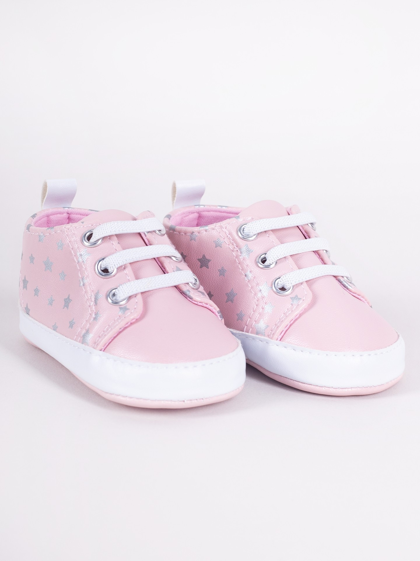 Yoclub Dětské dívčí boty OBO-0205G-0600 Pink 0-6 měsíců