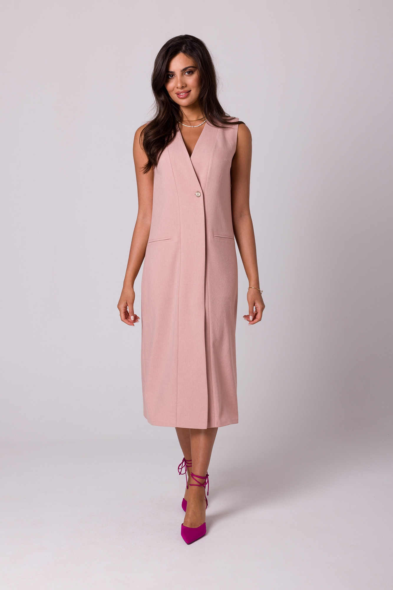 Šaty BeWear B254 Pink L