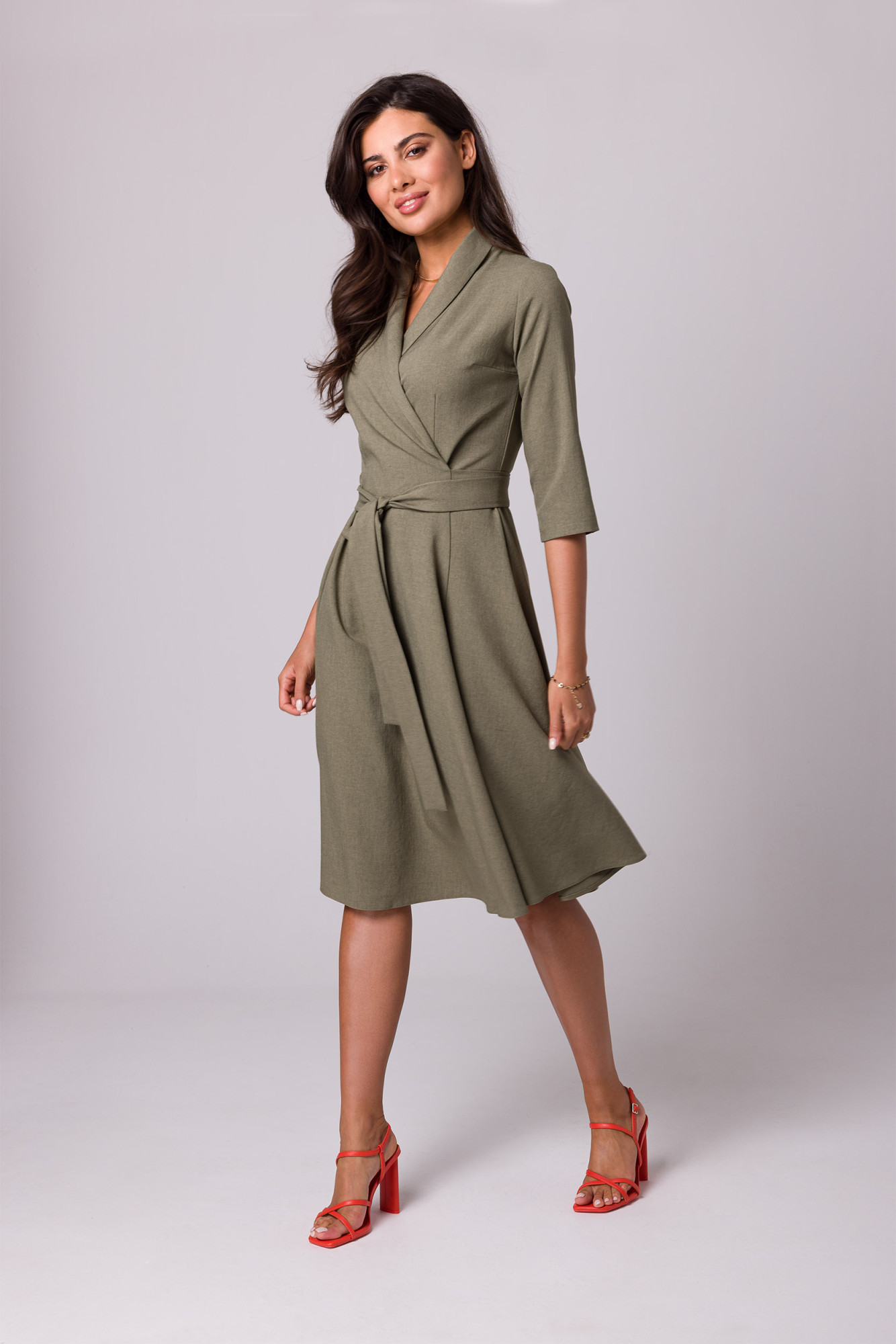 Šaty BeWear B255 Olive XL