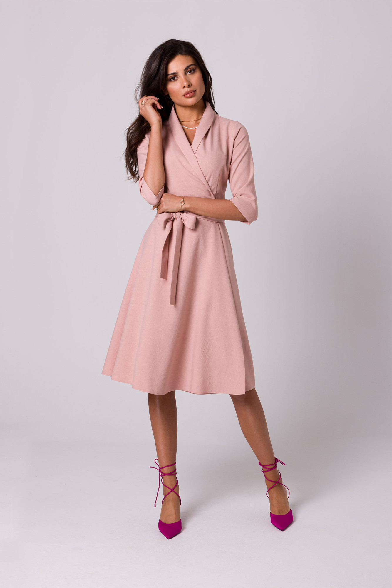 Šaty BeWear B255 Pink M