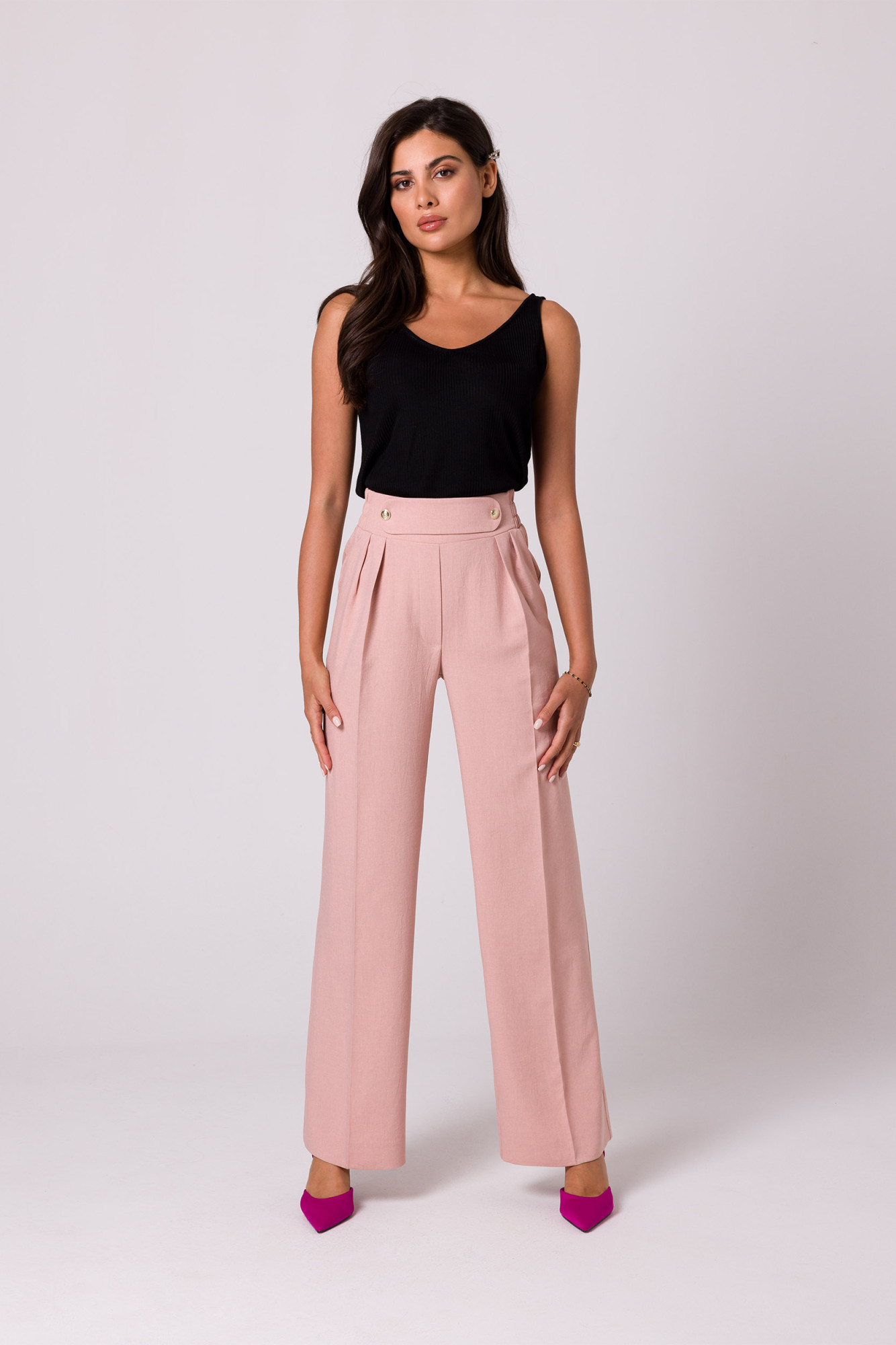 Kalhoty BeWear B252 Pink L