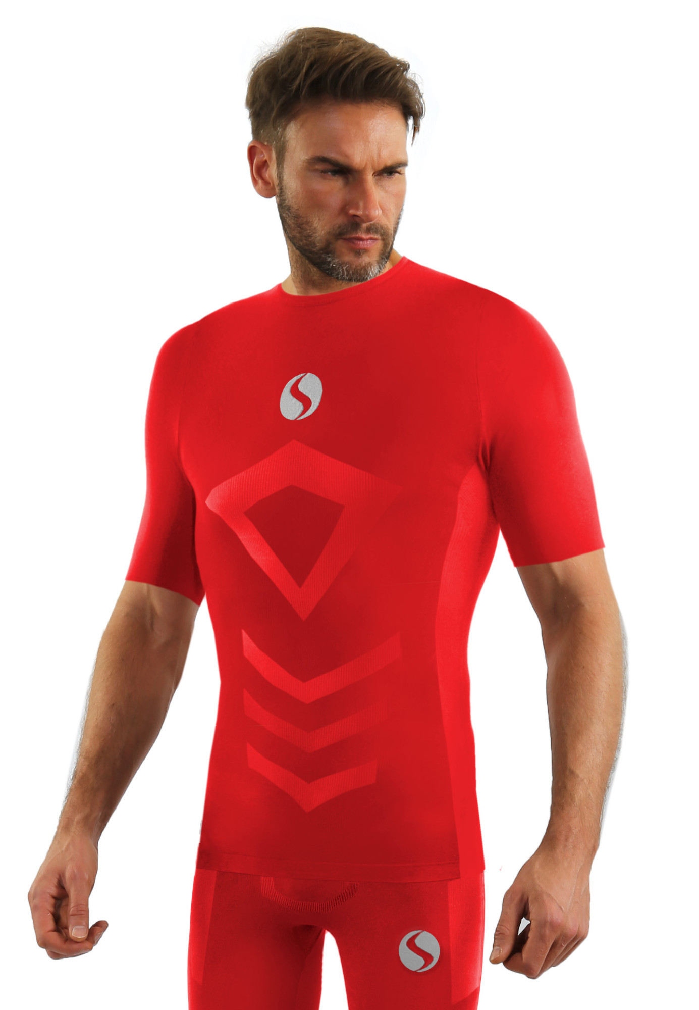 Sesto Senso Thermo Top Short CL39 Red L/XL