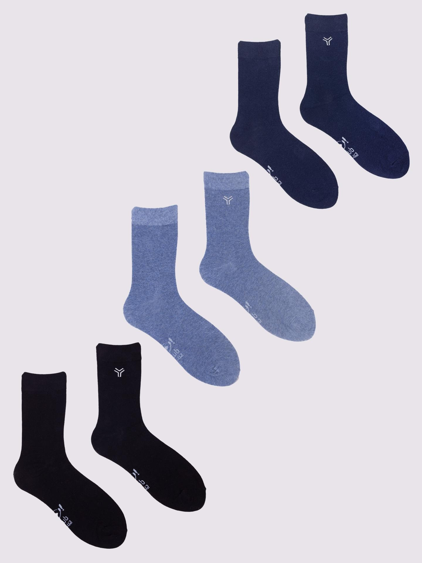 Yoclub Pánské ponožky Colours 3-Pack SKA-0127F-AA0B Multicolour 39-42