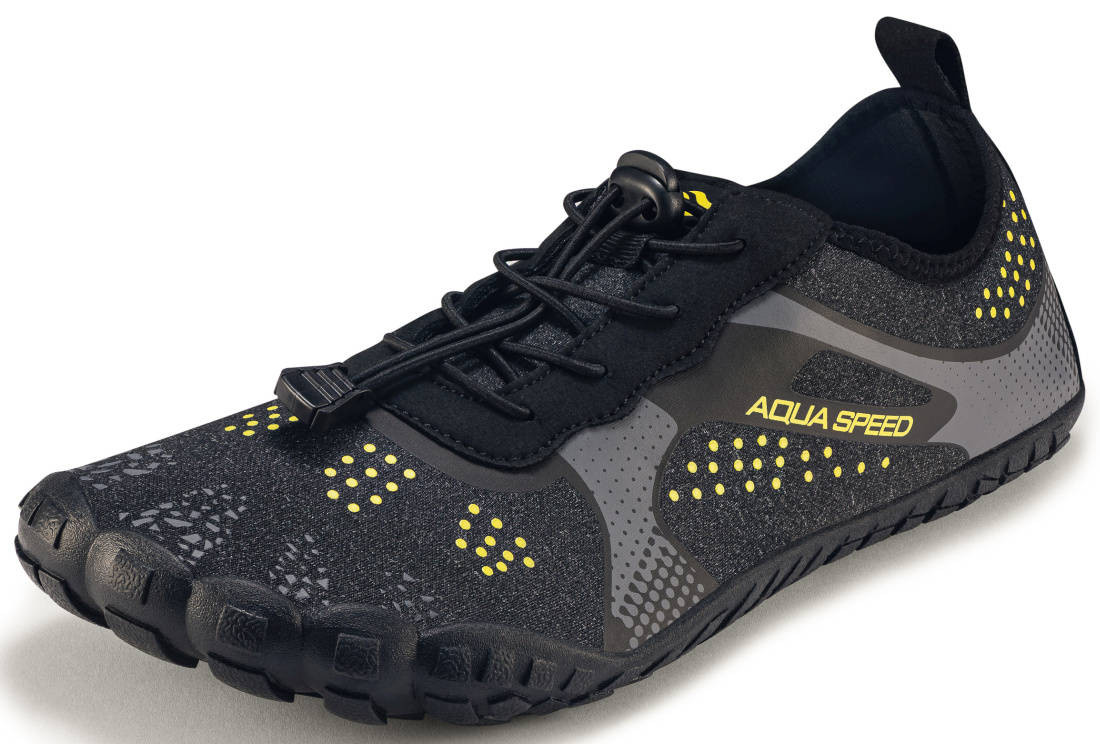 AQUA SPEED Plavecké boty Aqua Shoe Nautilus Yellow/Grey Melange 41