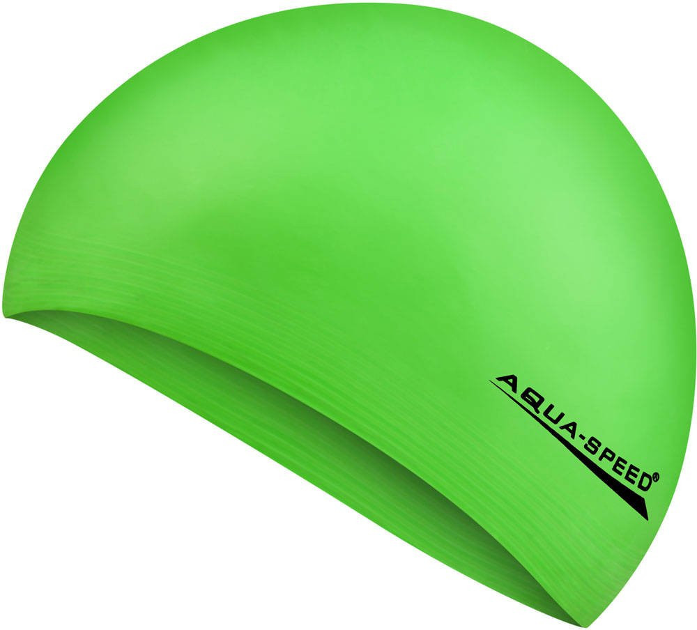 AQUA SPEED Plavecká čepice Soft Latex Green Pattern 04 S/M