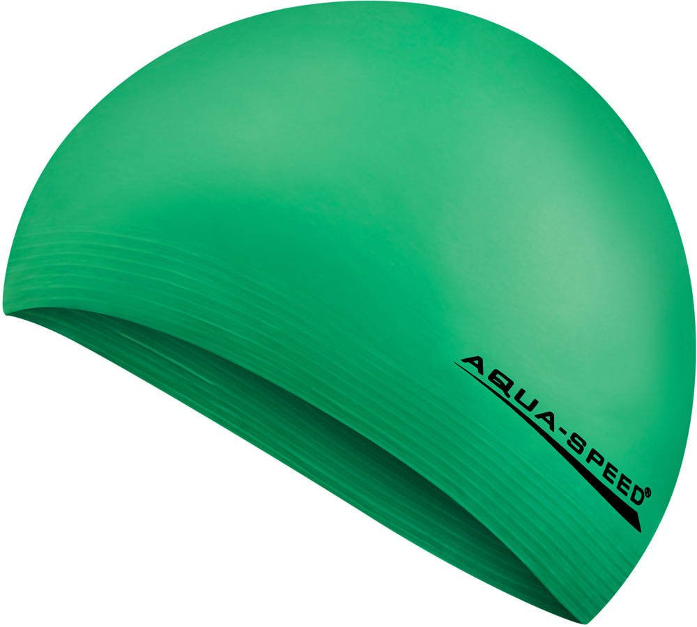 AQUA SPEED Plavecká čepice Soft Latex Green Pattern 11 S/M