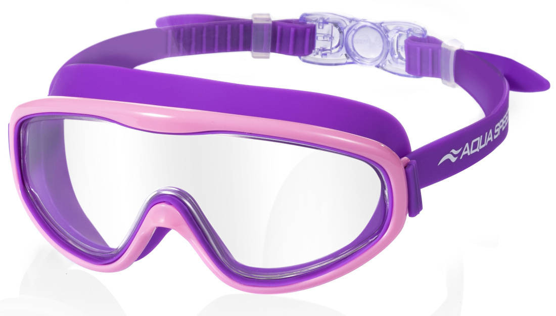 Plavecké brýle AQUA SPEED Tivano Jr Pink/Purple Pattern 09 5,5 cm x 13 cm