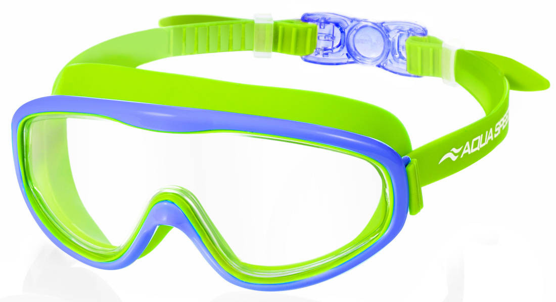 Plavecké brýle AQUA SPEED Tivano Jr Green/Blue Pattern 30 5,5 cm x 13 cm