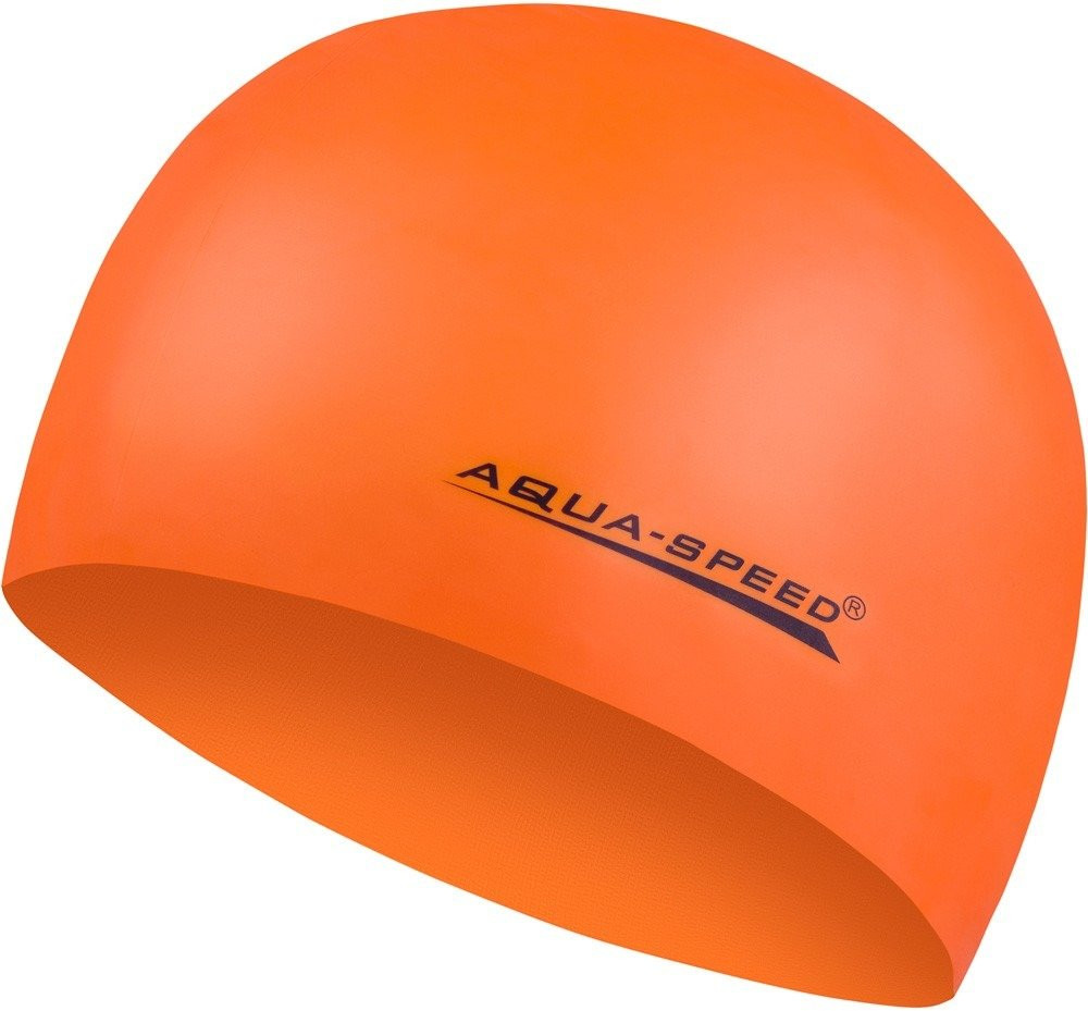 Kšiltovka na plavání AQUA SPEED Mega Orange Pattern 75 L/XL