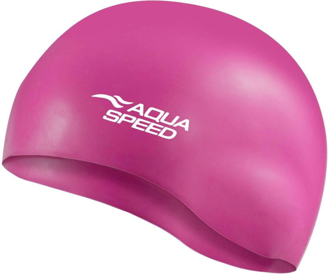 AQUA SPEED Plavecká čepice Mono Dark Pink Pattern 29 L/XL