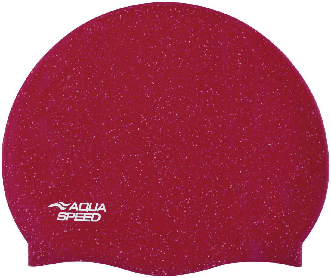 AQUA SPEED Plavecká čepice Reco Red Pattern 31 L/XL