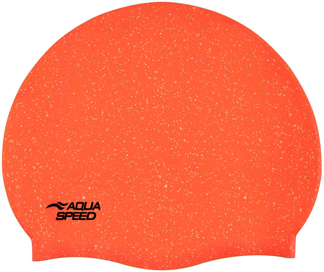 AQUA SPEED Plavecká čepice Reco Orange Pattern 75 L/XL