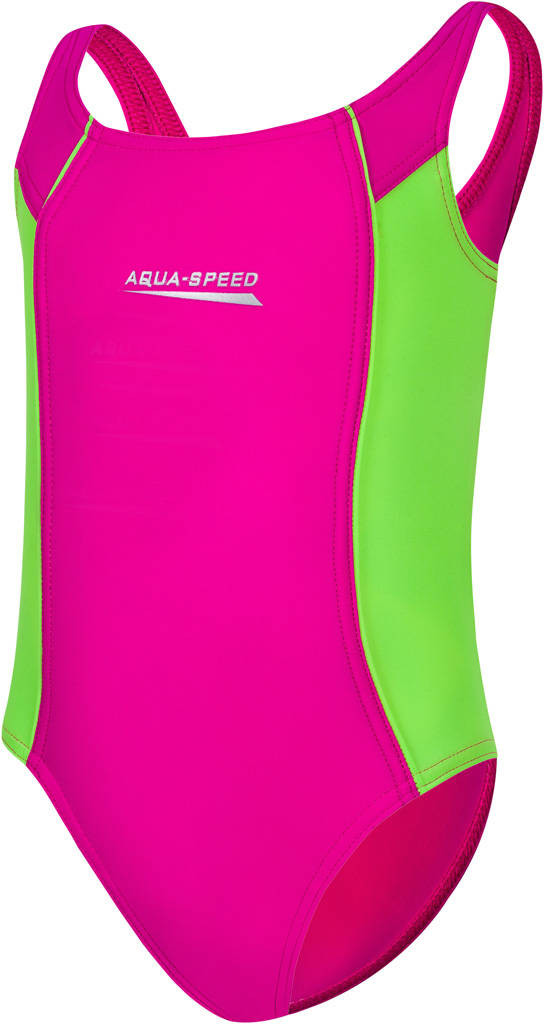 AQUA SPEED Plavky Luna Pink/Fluo Green vzor 83 104