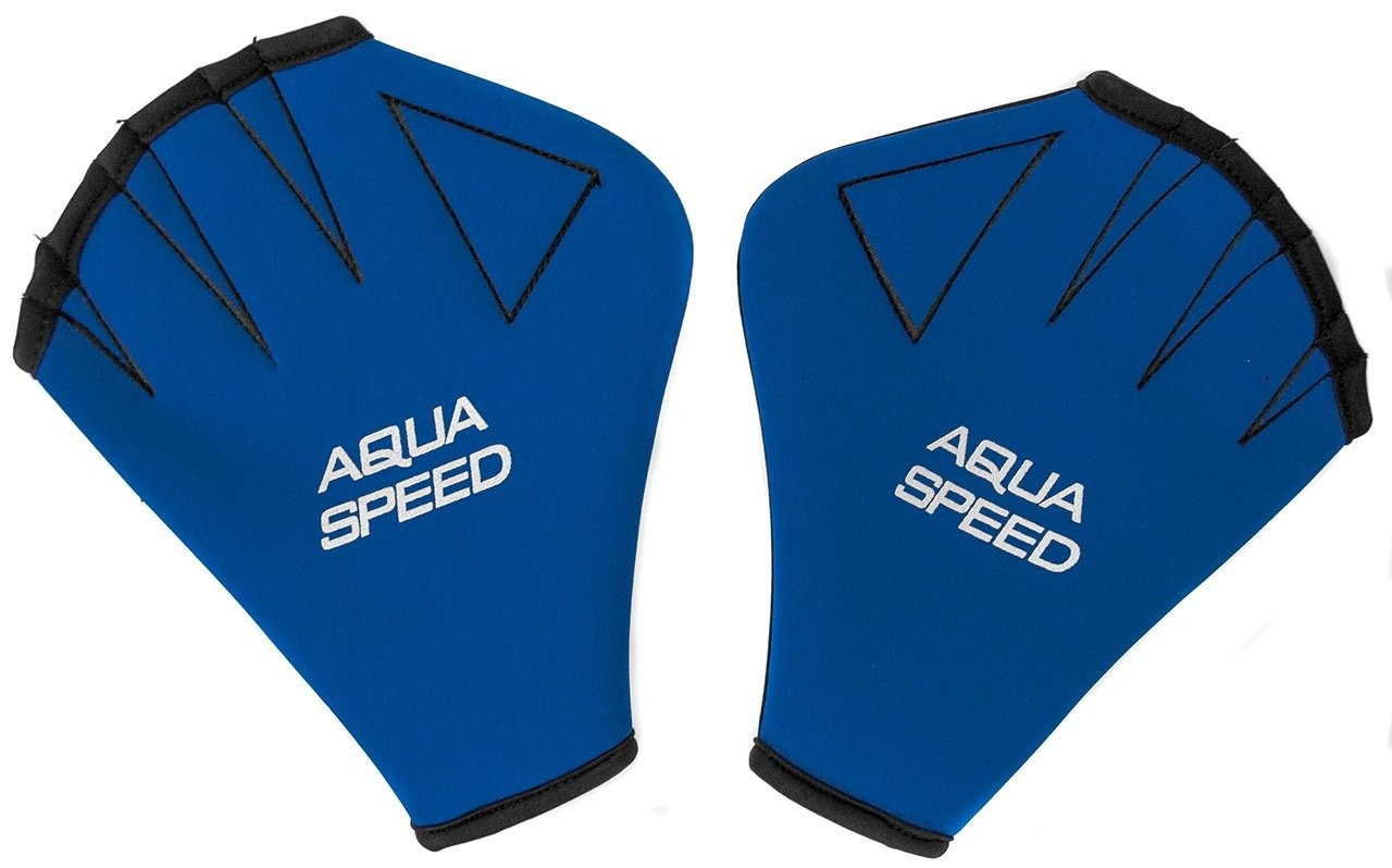 AQUA SPEED Plavecké rukavice Plavecká námořnická modrá M