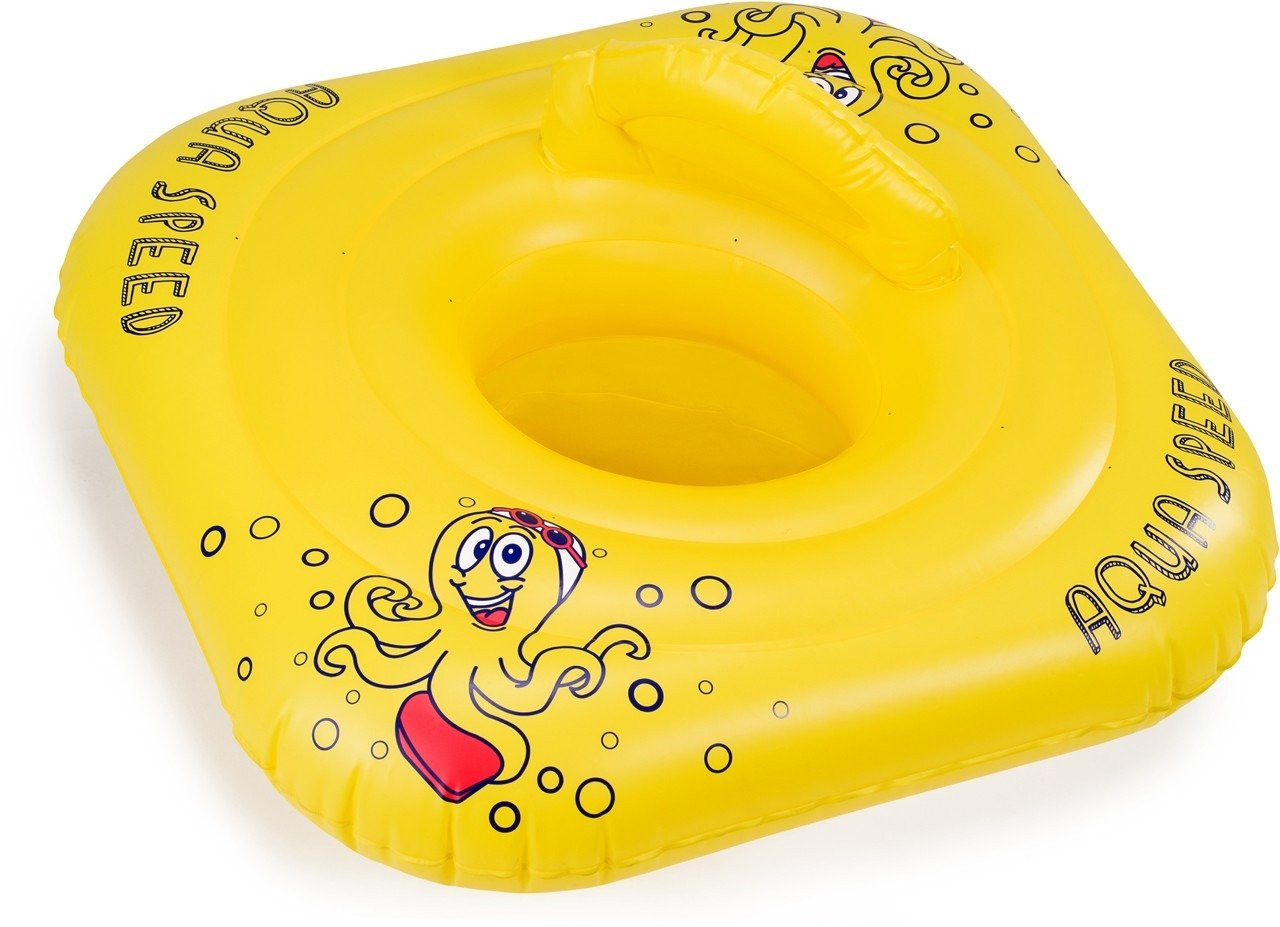 AQUA SPEED Dětská sedačka na plavání Chobotnice žlutá 1-15 kg
