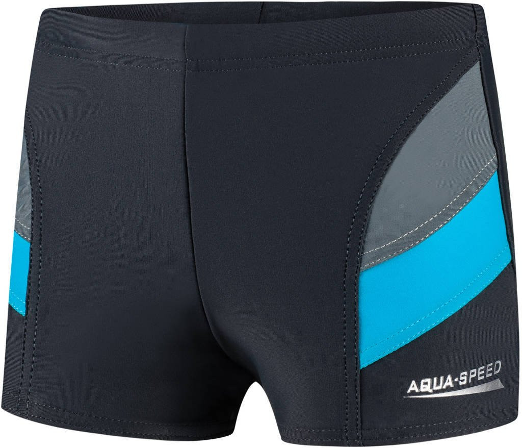 AQUA SPEED Plavecké šortky Andy Grey/Blue Pattern 32 116
