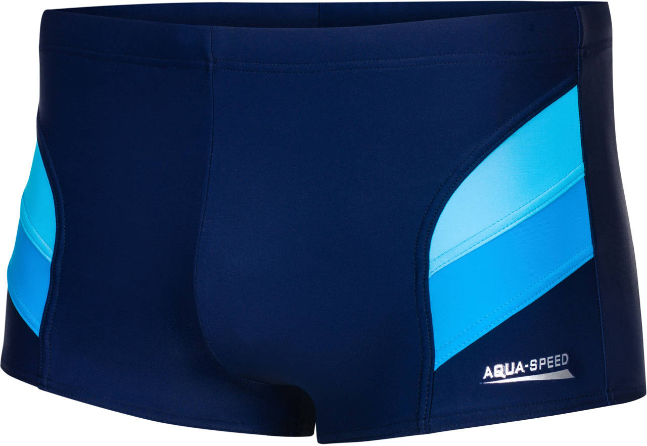 AQUA SPEED Plavecké šortky Aron Navy Blue/Blue Pattern 42 XL