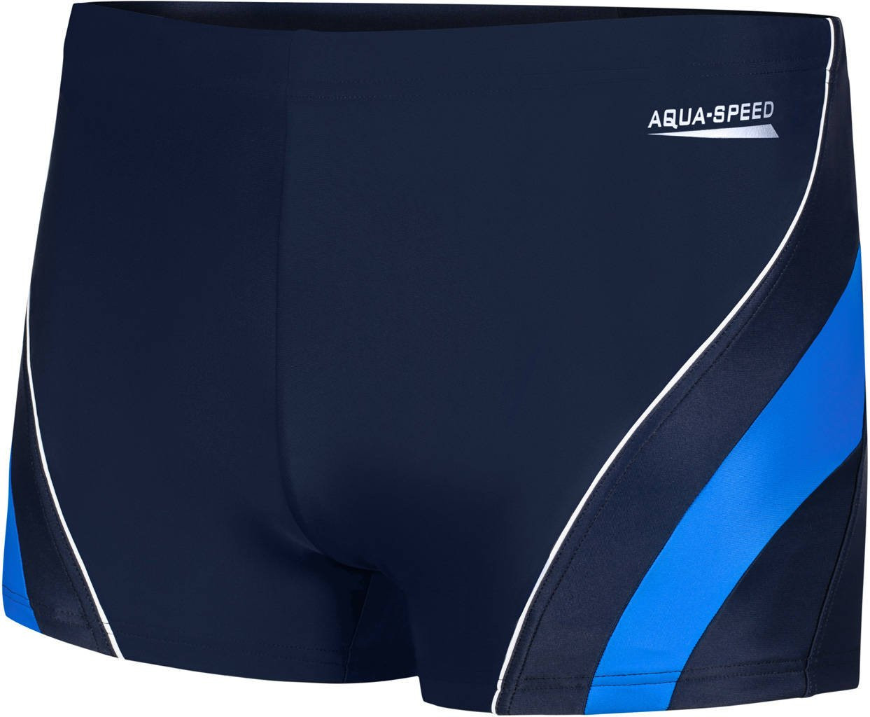 AQUA SPEED Plavecké šortky Dennis Navy Blue/Blue Pattern 42 M