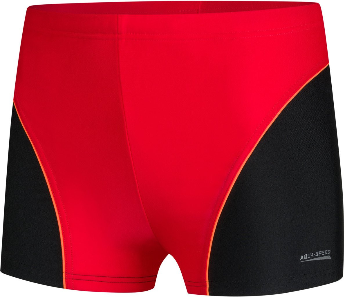 AQUA SPEED Plavecké šortky Leo červeno-černý vzor 16 104