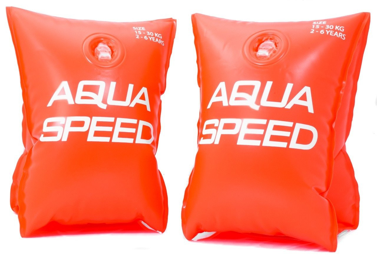 AQUA SPEED Plavecké rukávy Oranžový vzor 75 1-18 kg