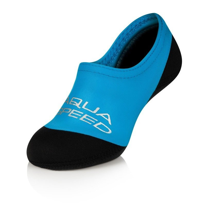 AQUA SPEED Ponožky na plavání Neo Blue/Black Pattern 01 34-35