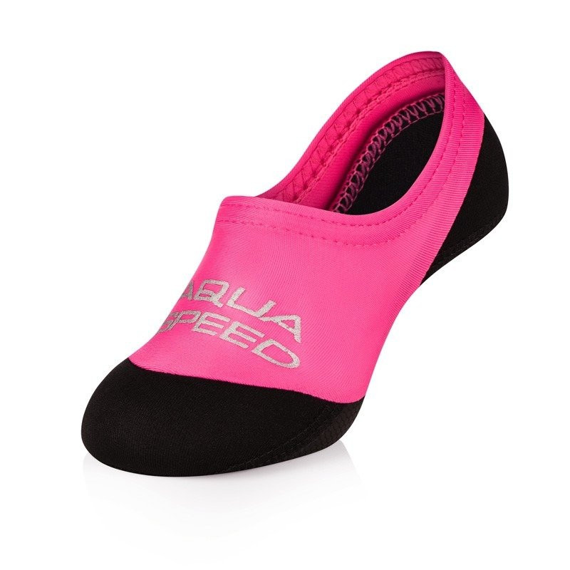 AQUA SPEED Ponožky na plavání Neo Pink/Black Pattern 03 24-25