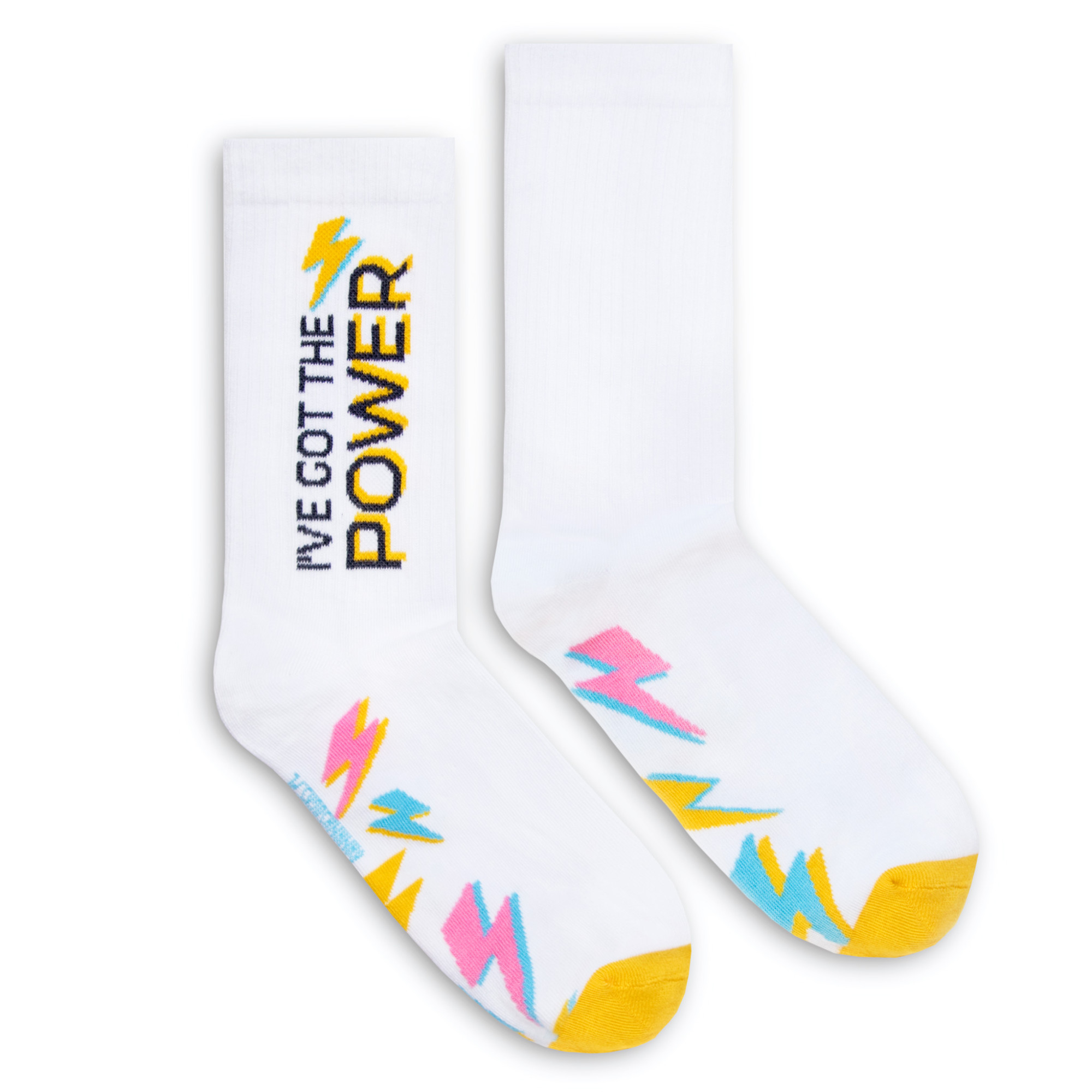 Banana Socks Ponožky Classic I've got the Power White 36-41