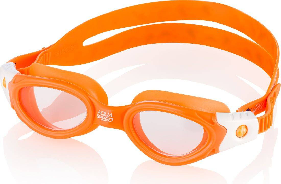 Plavecké brýle AQUA SPEED Pacific JR Bendyzz Orange Pattern 75 S/M