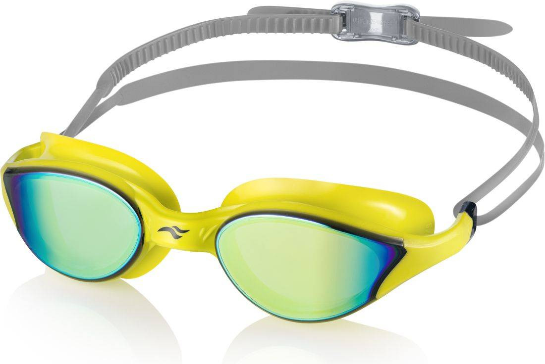 AQUA SPEED Plavecké brýle Vortex Mirror Yellow Pattern 38 M/L