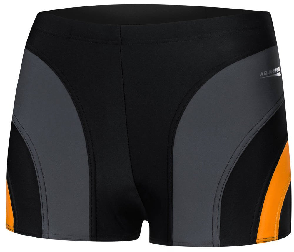 AQUA SPEED Plavecké šortky Sasha Black/Grey/Orange Pattern 310 M