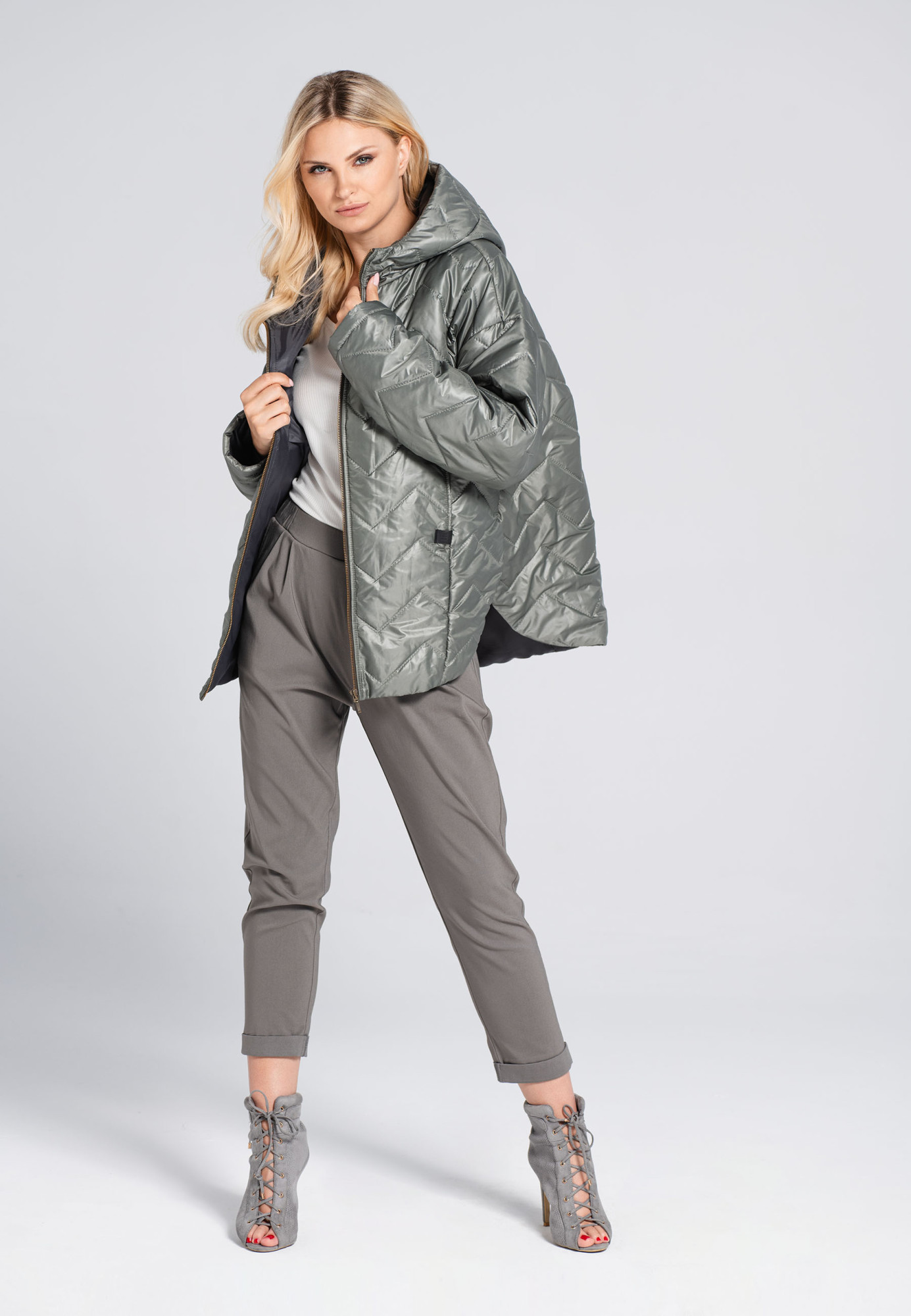 Look Made With Love Parka 940 Inez Olive Green OS