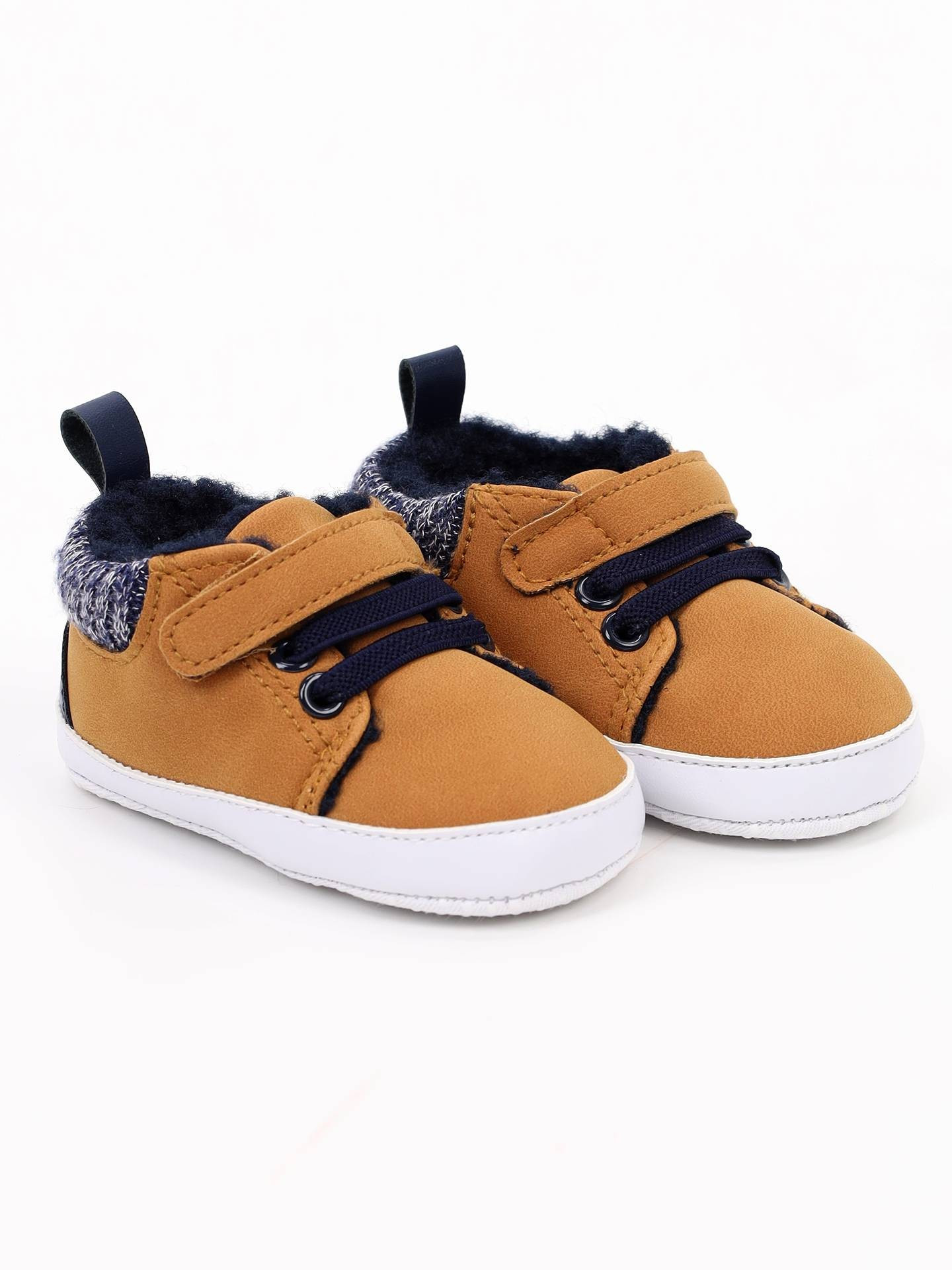 Yoclub Dětské chlapecké boty OBO-0015C-6800 Brown 0-6 měsíců