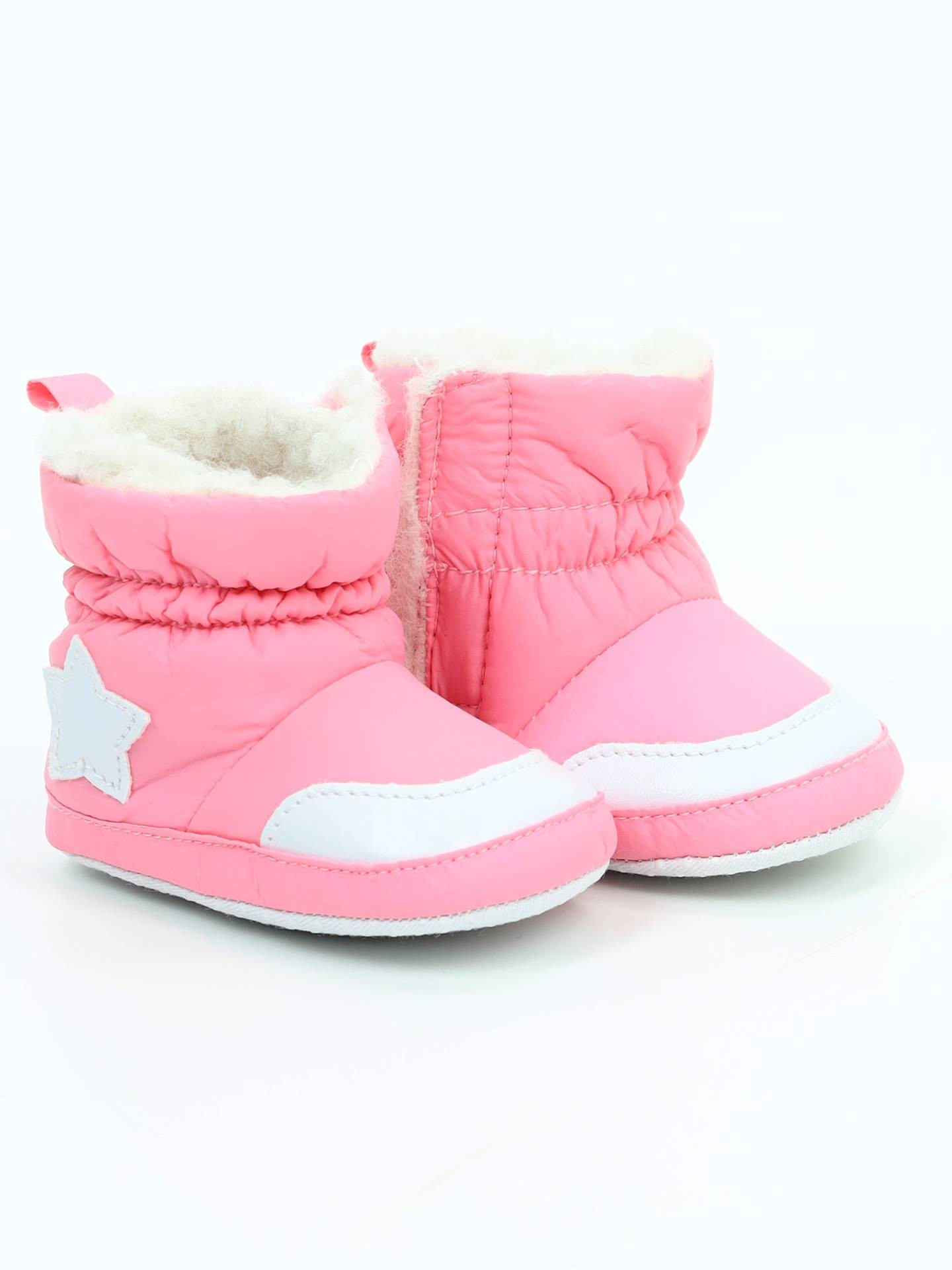 Yoclub Dětská dívčí obuv OBO-0018G-0600 Pink 0-6 měsíců