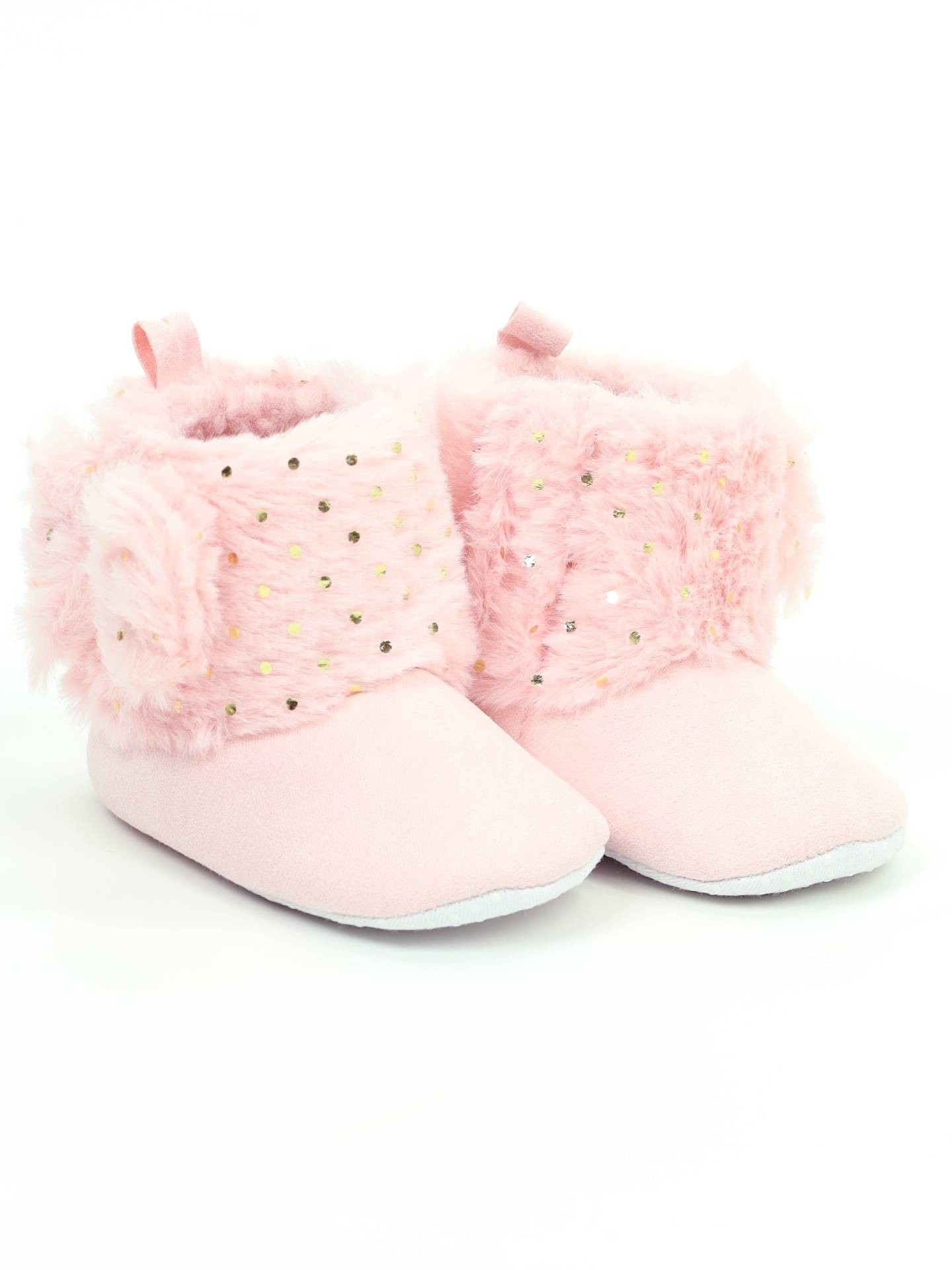 Yoclub Dětské dívčí boty OBO-0020G-4600 Powder Pink 6-12 měsíců