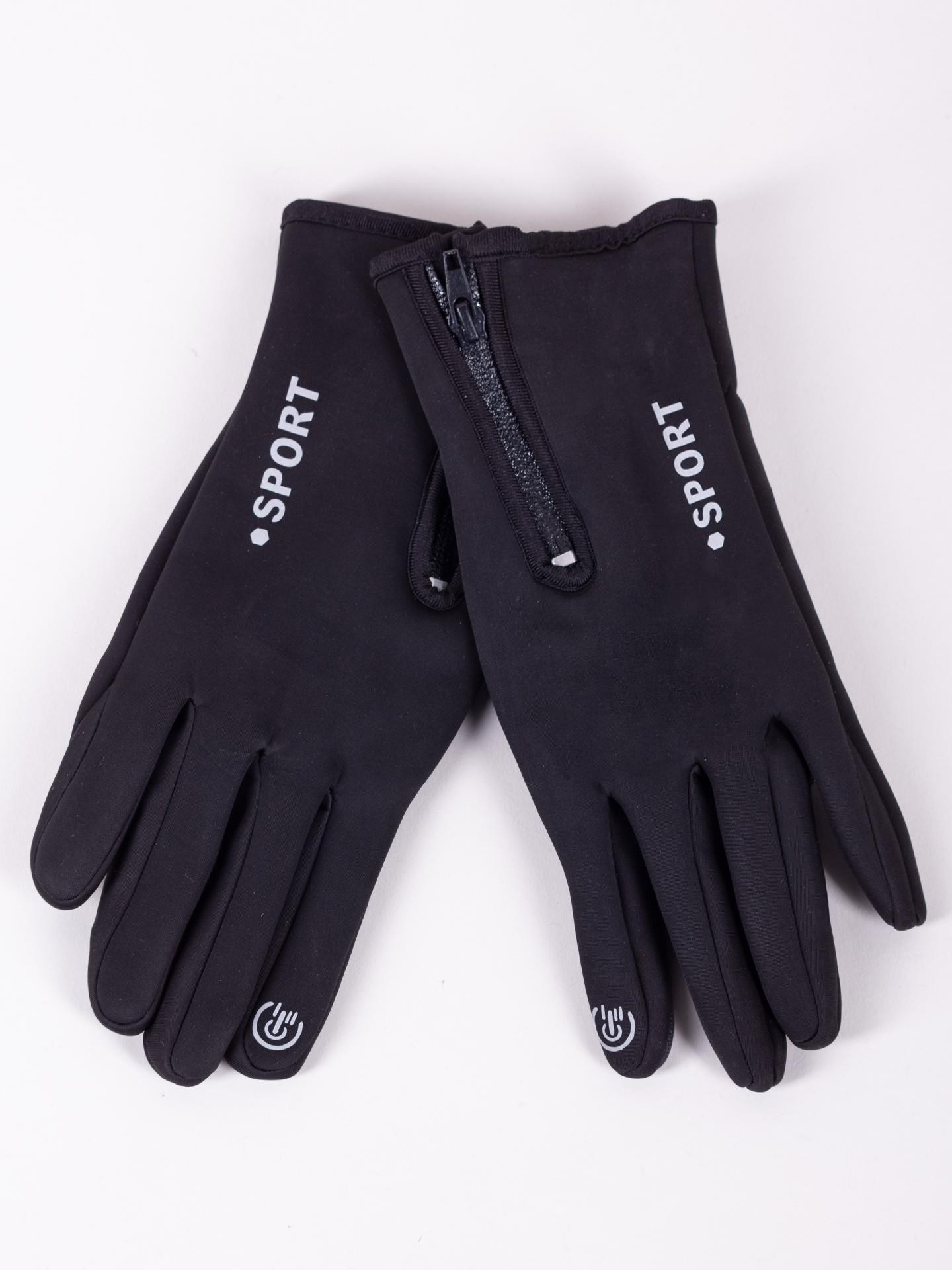 Yoclub Pánské rukavice RES-0166F-345C Black 23