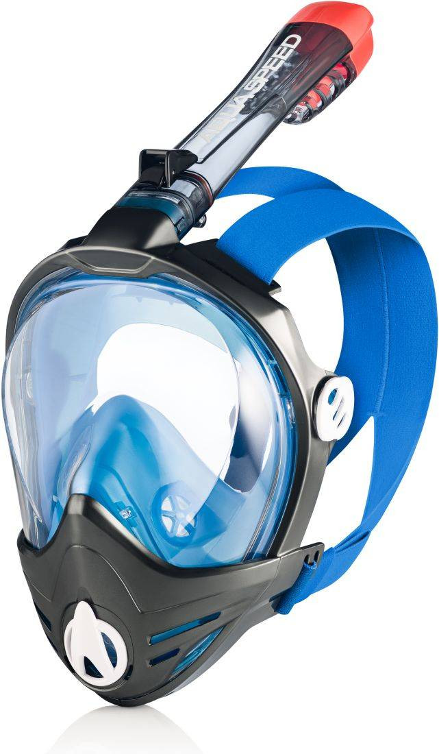 AQUA SPEED Potápěčská maska Brizo Graphite/Blue Pattern 01 S/M