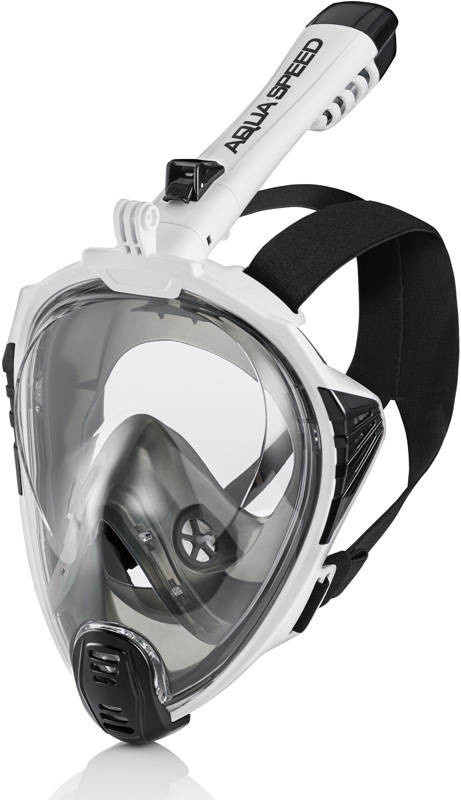Potápěčská maska AQUA SPEED s plnou tváří Drift White/Black Pattern 57 S/M