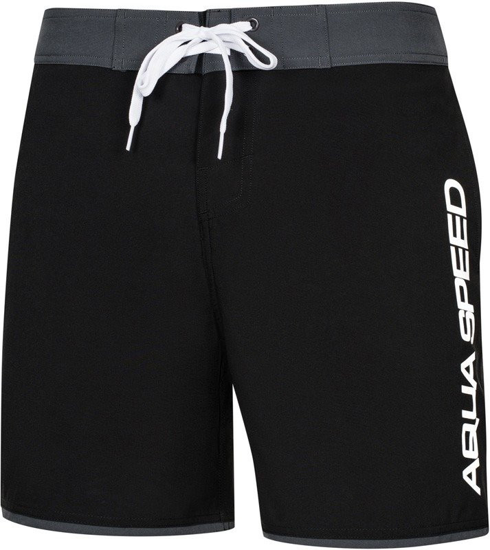 AQUA SPEED Plavecké šortky Evan Black/Grey vzor 13 XS