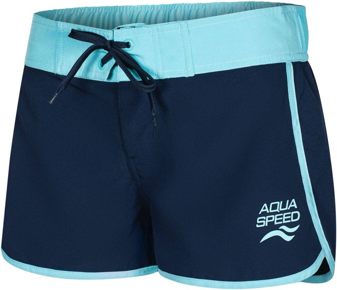 AQUA SPEED Plavecké šortky Viki Navy Blue/Blue Pattern 42 XS