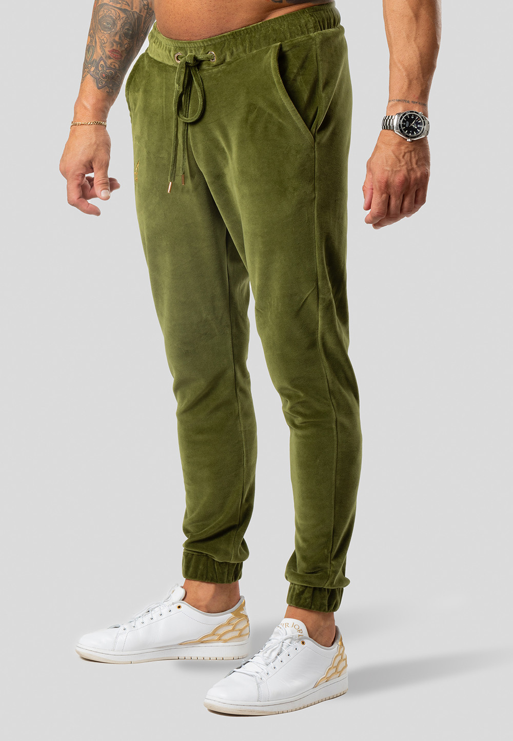 TRES AMIGOS WEAR Kalhoty W011-SDS Olive Green XL
