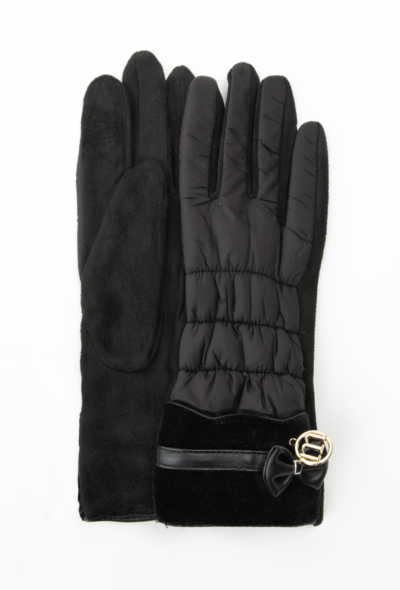 Monnari Rukavice Dámské kontrastní rukavice Black L/XL