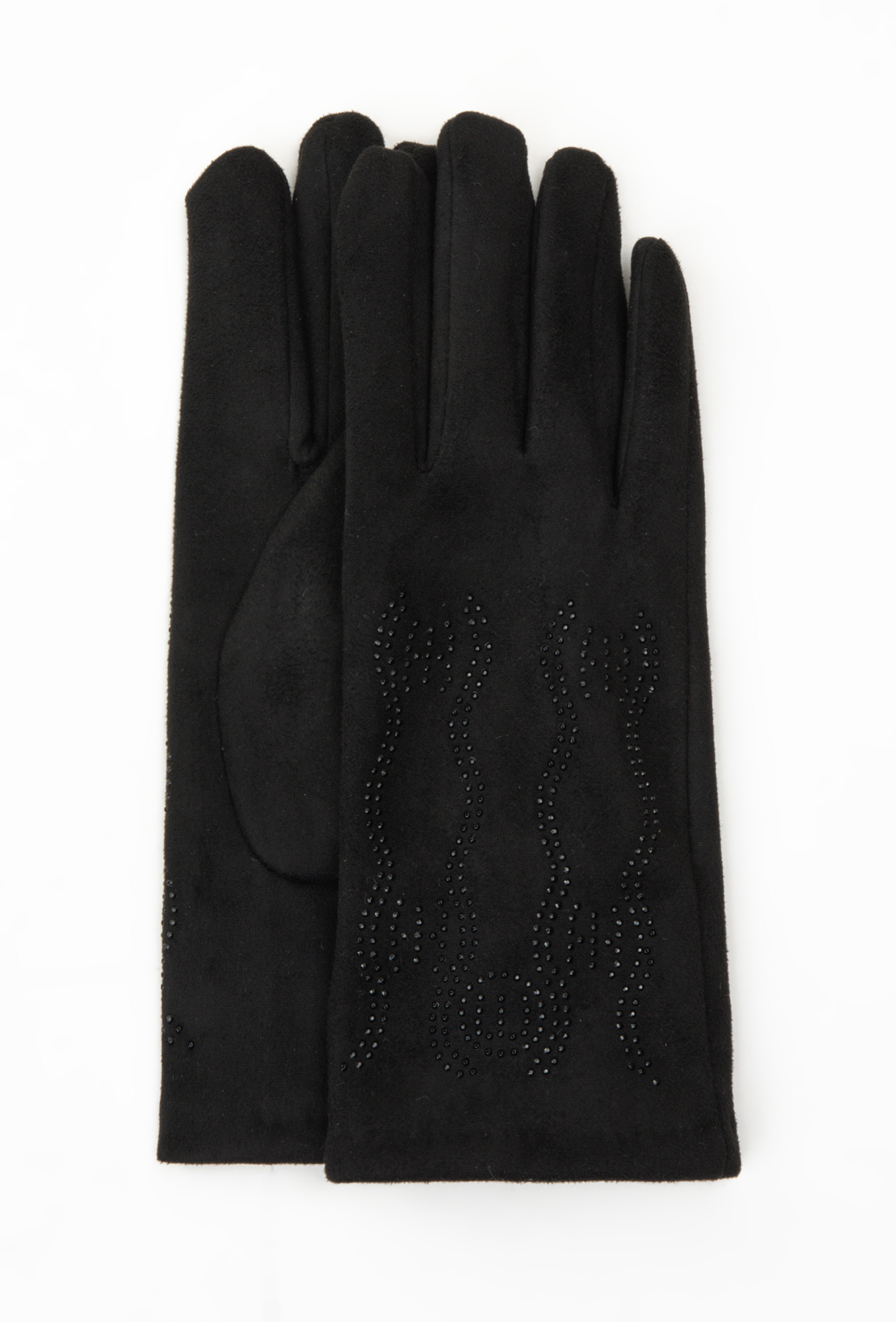 Monnari Rukavice Dámské rukavice s kamínky Black S/M
