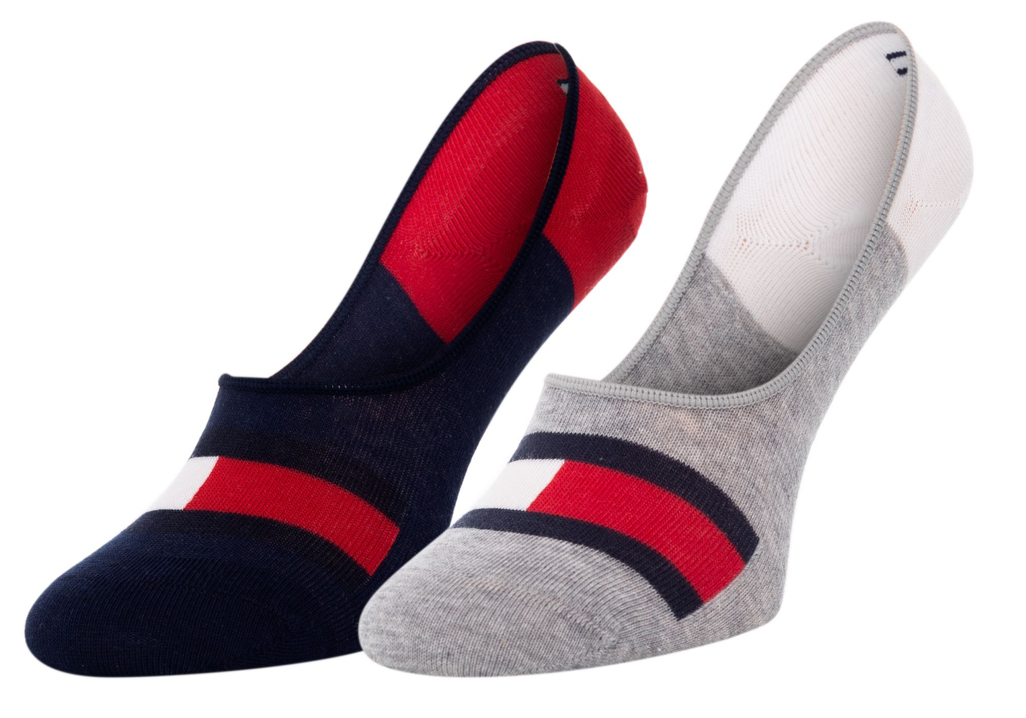 Ponožky Tommy Hilfiger 2Pack 394001001 Navy Blue/Red/Grey/White 27-30