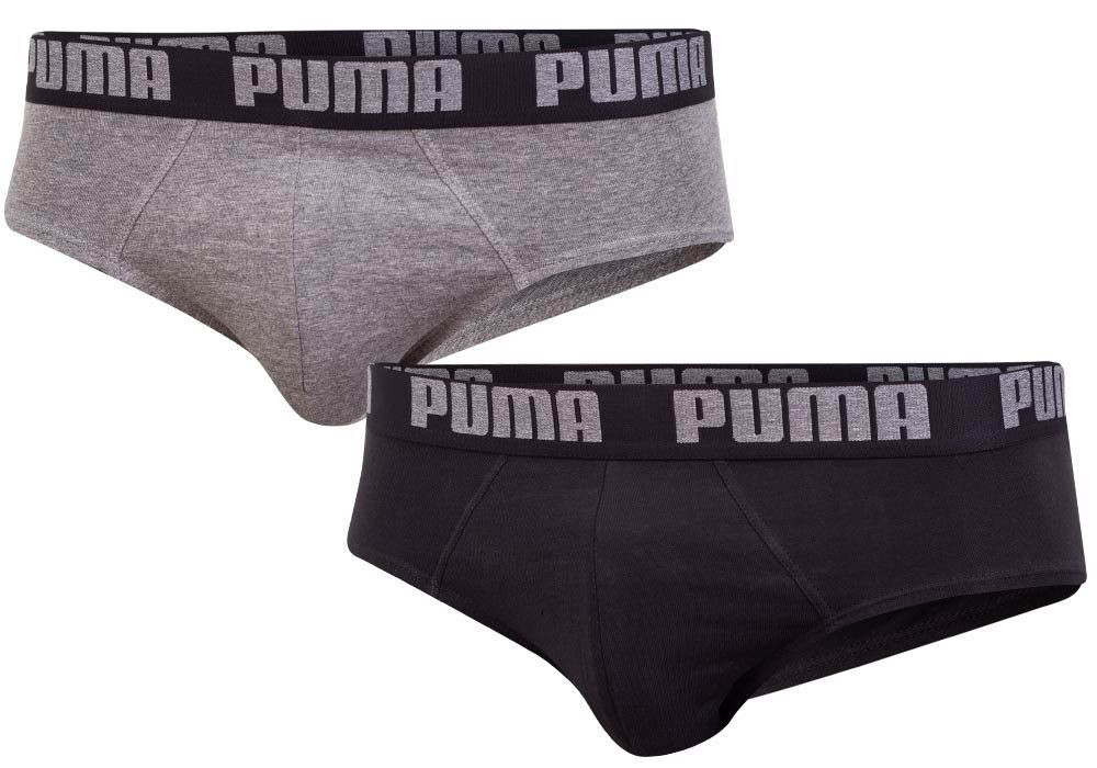 Puma 2Pack Slipy 889100 Grey/Black L