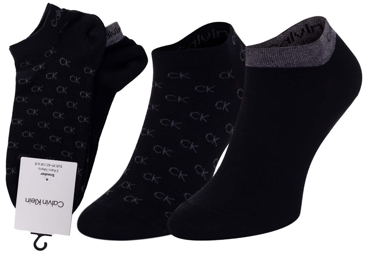 Ponožky Calvin Klein 2Pack 701218715001 Black 43-46