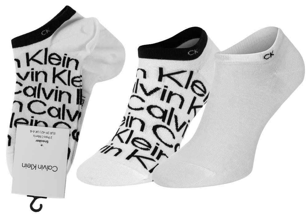 Ponožky Calvin Klein 2Pack 701218714002 White 43-46